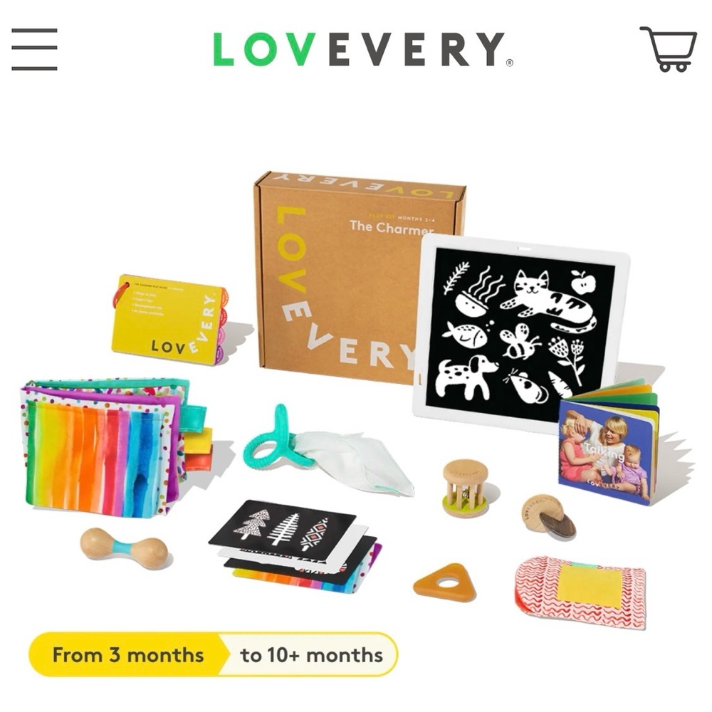 Lovevery Baby Play Kit with Colorful Toys - The Charmer